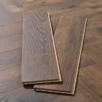 Two oak floor planks showing tongue and groove
