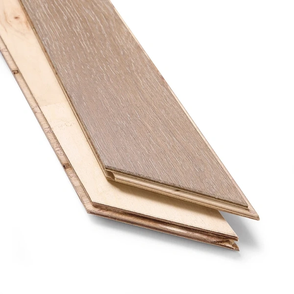 Brown chevron engineered parquet flooring planks