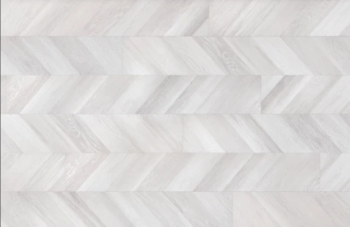 Off-white wood chevron parquet flooring texture.